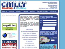 Tablet Screenshot of chillyheatingandcooling.com